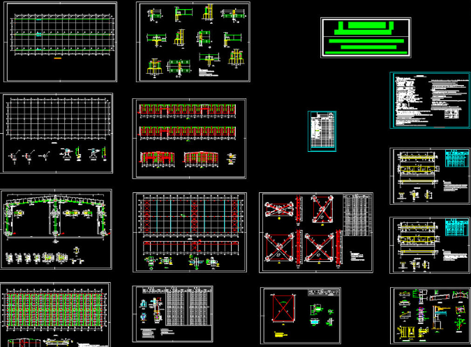 汉川仓库钢结构施工图片
