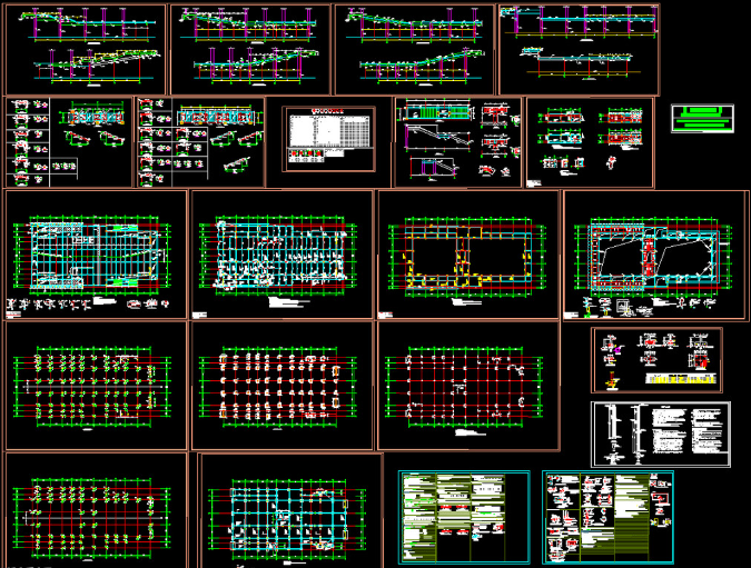 汉川钢结构报告厅图纸