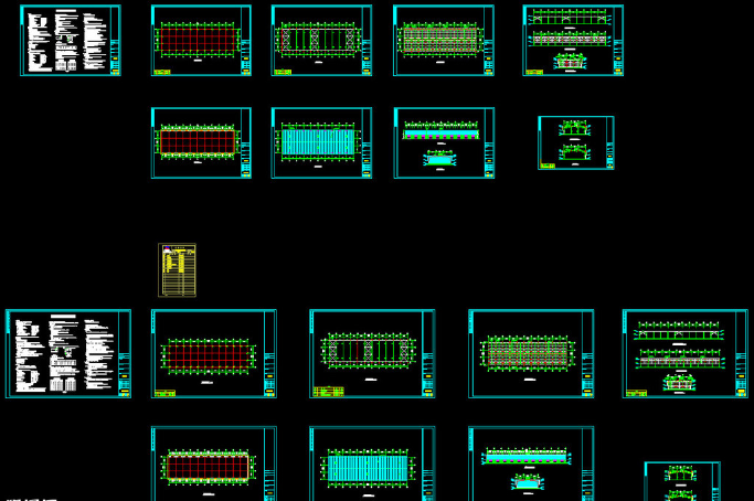 汉川钢结构厂房图纸