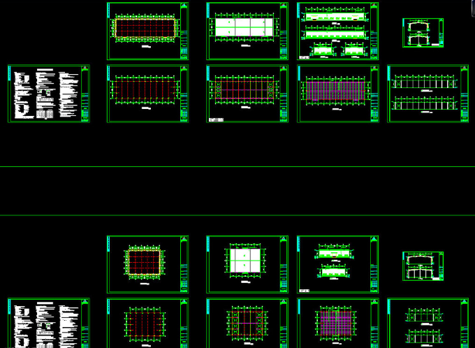 汉川钢结构厂房图纸