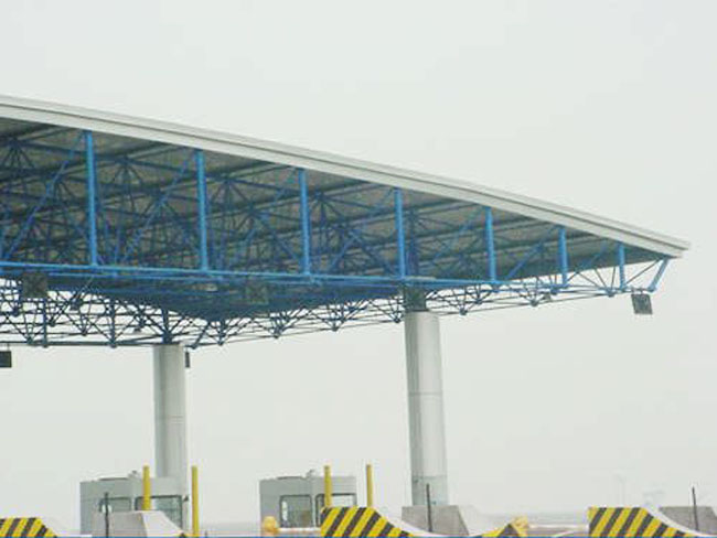 汉川收费站网架工程