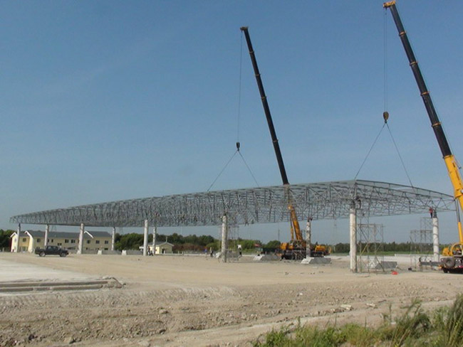 汉川收费站网架工程